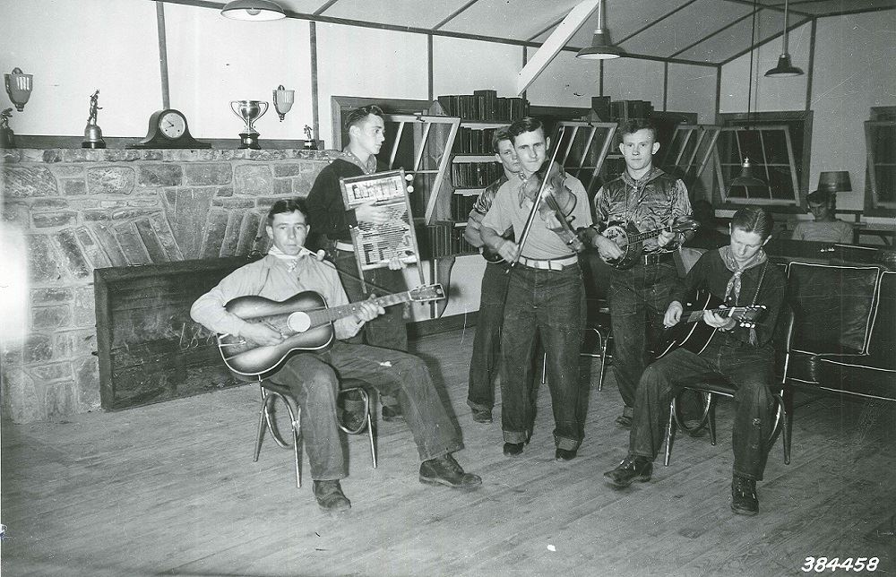 CCC Historic Photos group playing intruments