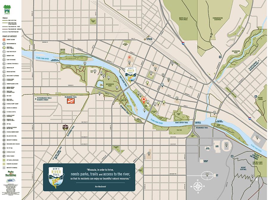 Ron River Trail Map