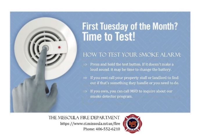 test your smoke alarms information graphic