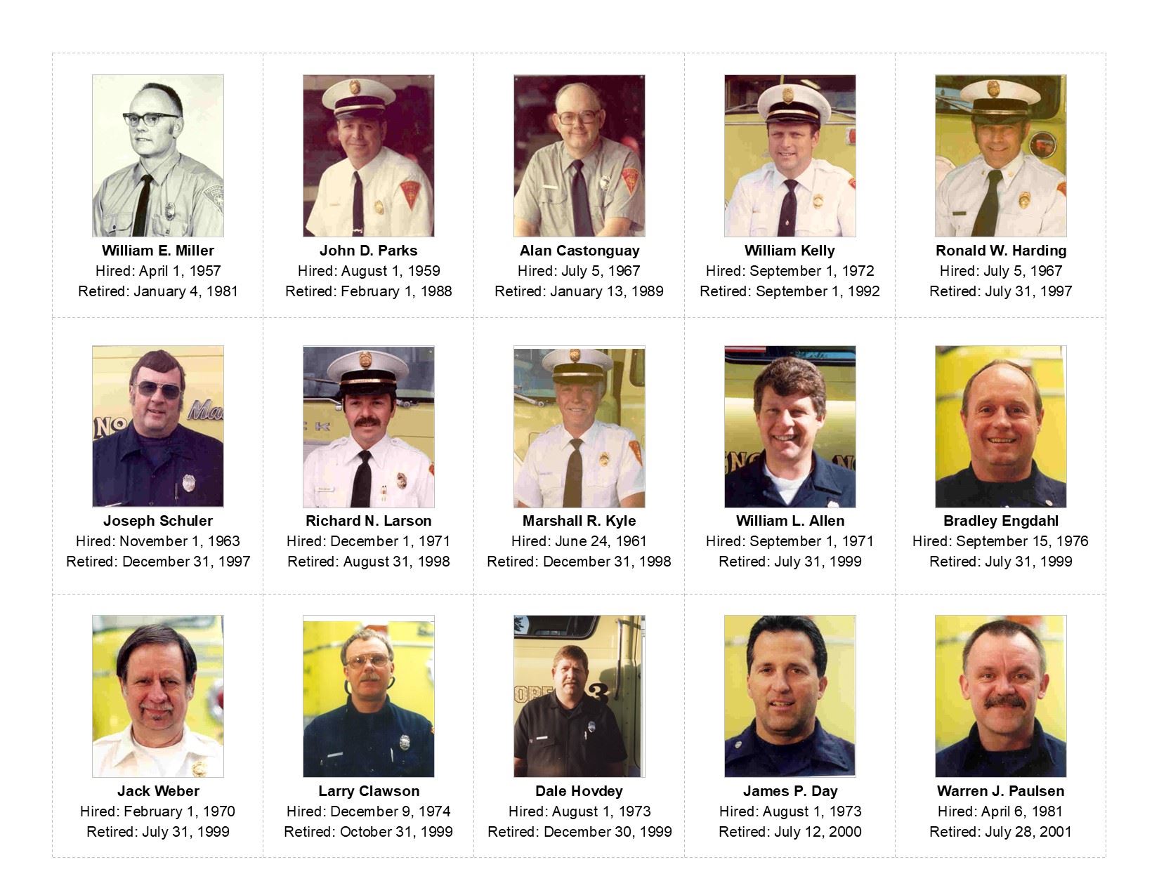 MFD Retiree Roster 1
