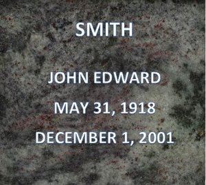 Green Granite Niche Single Inscription