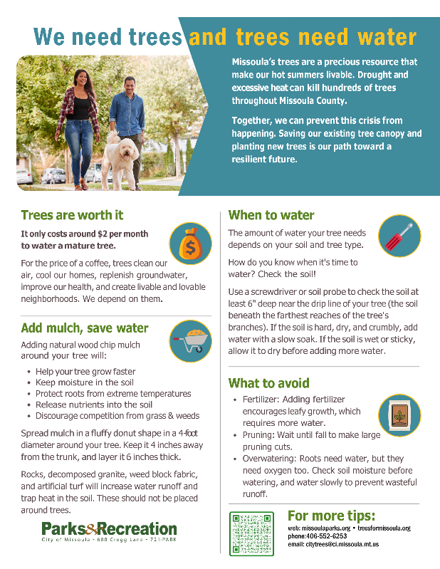 Tree Care Tips handout Opens in new window