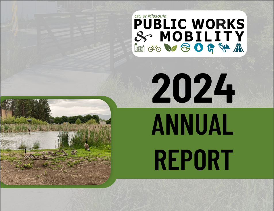 Screenshot of the cover the 2024 Public Works & Mobility annual report